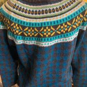 Talbots Women’s Fair Isle Sweater Size M